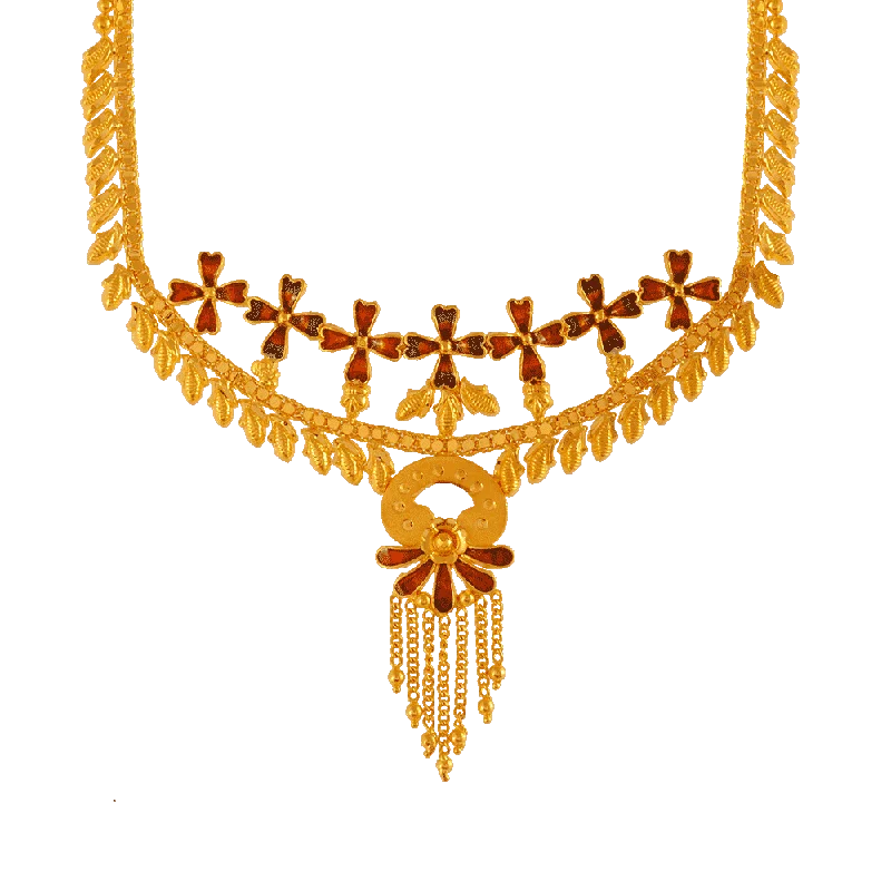 necklaces chic modern style -P.c. Chandra Jewellers 22KT Yellow Gold Necklace For Women