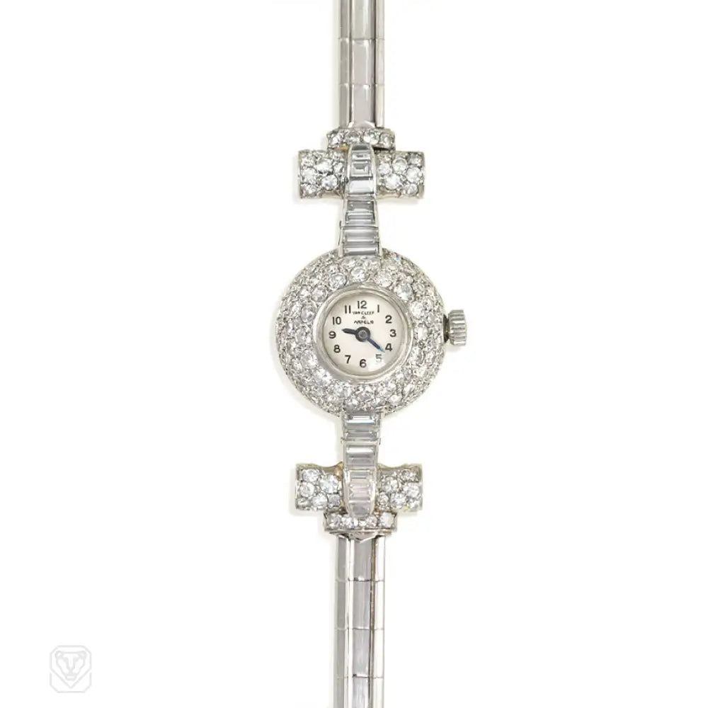 Ladies heart-shaped engagement rings -Art Deco diamond dress watch, Van Cleef & Arpels