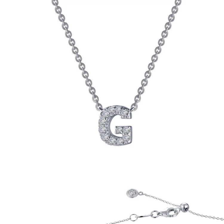 necklaces adjustable length fit -Letter G Pendant Necklace