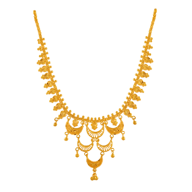 necklaces for couples love -22KT Yellow Gold Necklace For Women