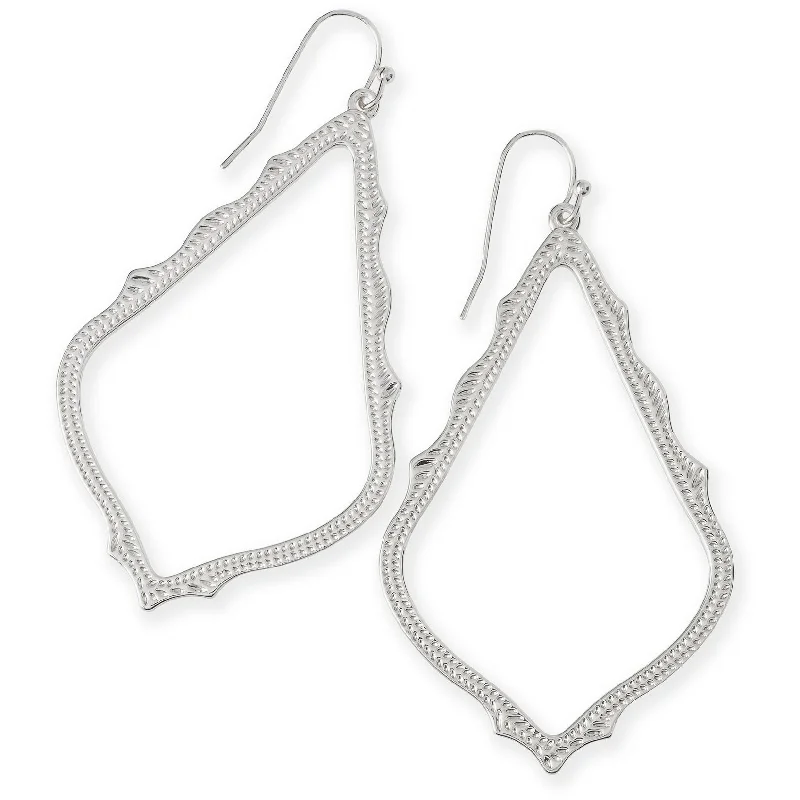 Ladies lightweight earrings -Kendra Scott Sophia Drop Earrings In Silver