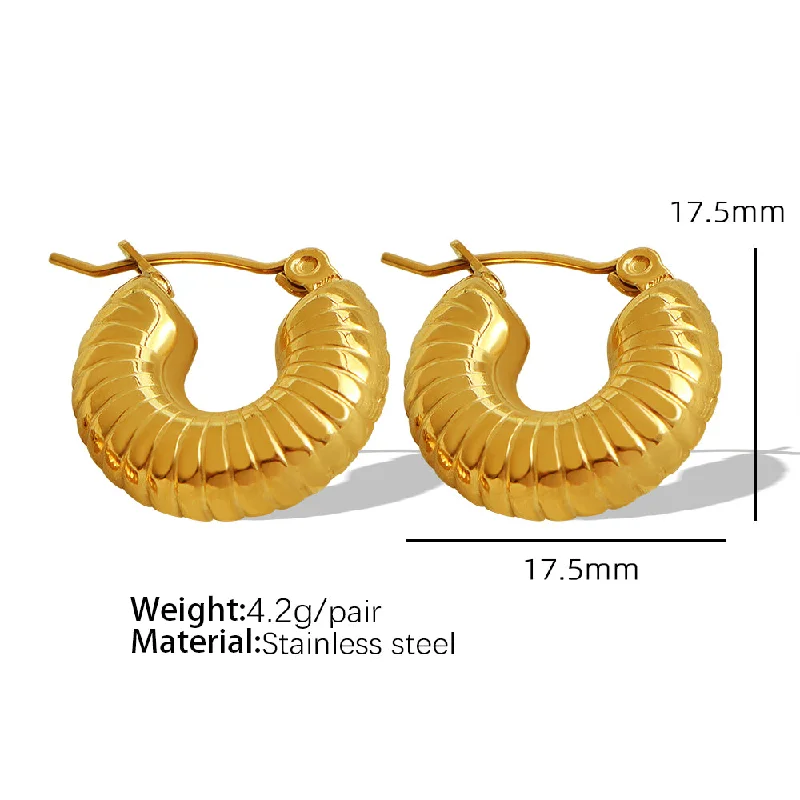 Eh252 Gold Earrings