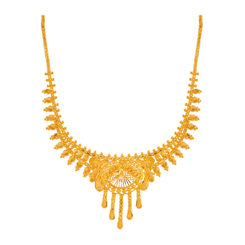 necklaces with yellow citrine -22KT Yellow Gold Necklace For Women