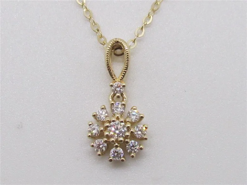 necklaces layered stackable set -Diamond Pendant