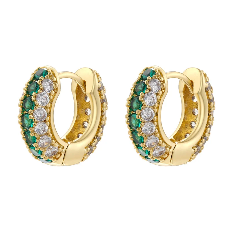 Golden Green Diamond 1 Pair