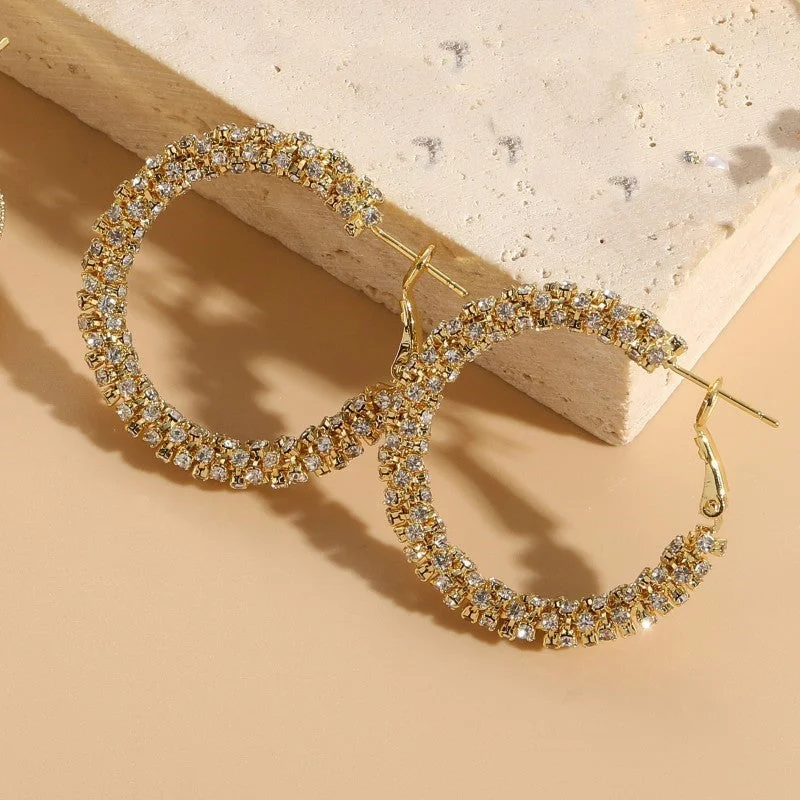 ES2117-4 rhinestone wrap earrings