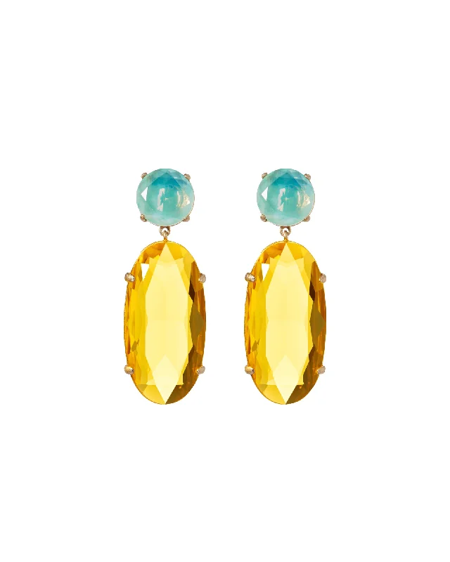 Ladies citrine drop earrings -Such a Jewel Earrings