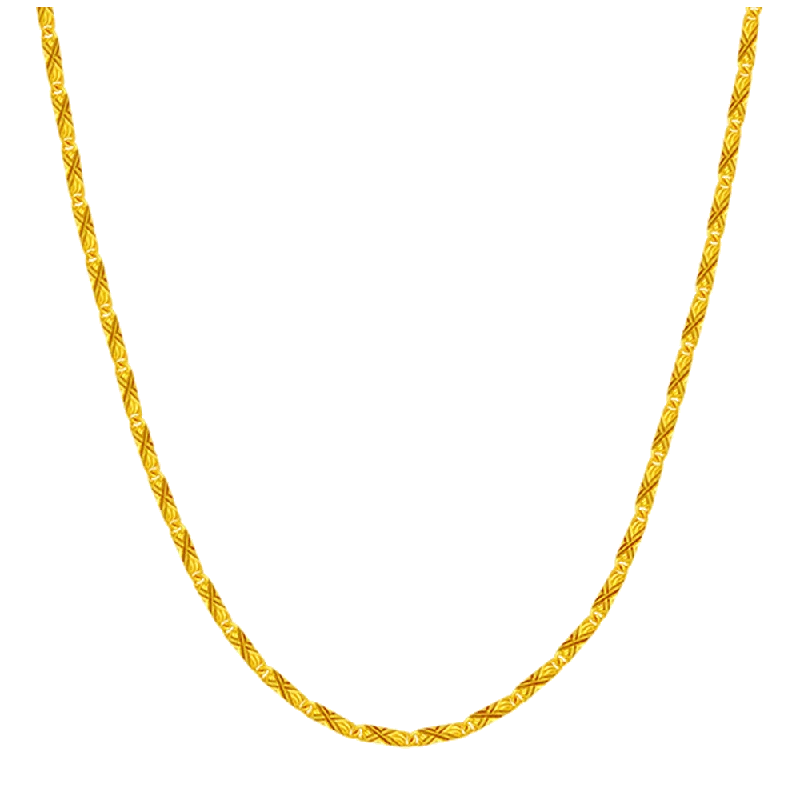 necklaces hypoallergenic metal -22KT Yellow Gold Chain For Women