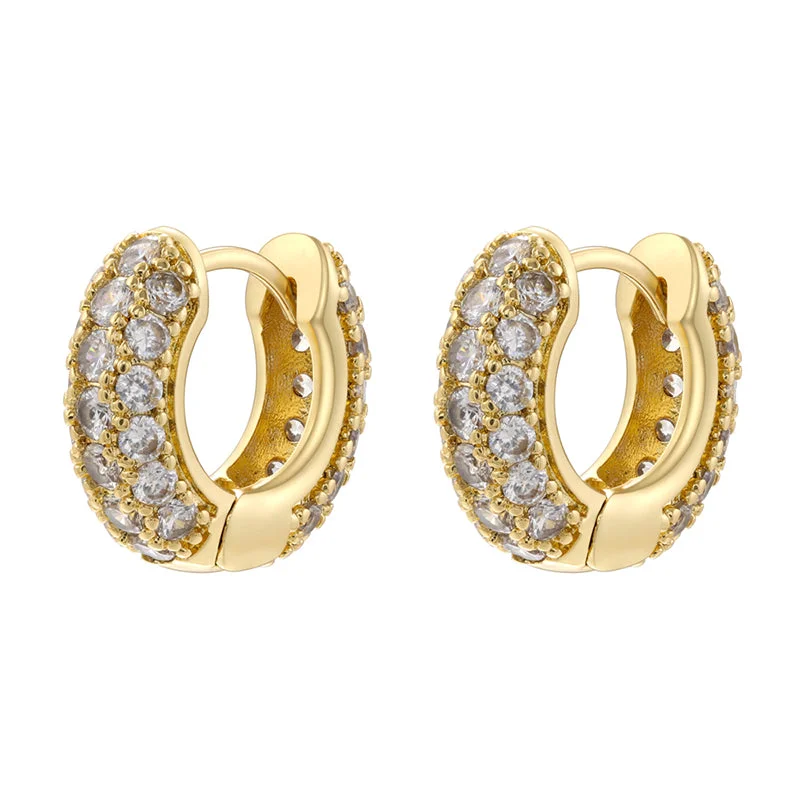 Golden White Diamond 1 Pair