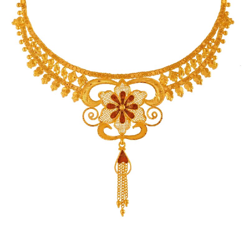 necklaces with yellow citrine -P.c. Chandra Jewellers 22KT Yellow Gold Necklace For Women