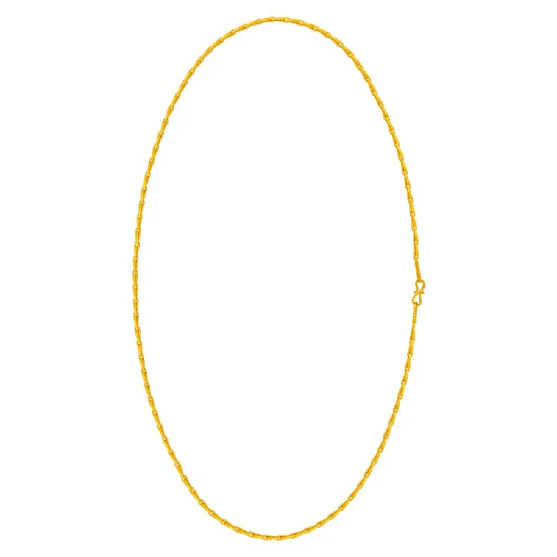 necklaces with yellow citrine -22k Gold Chain With A Sleek Modern Chic Design