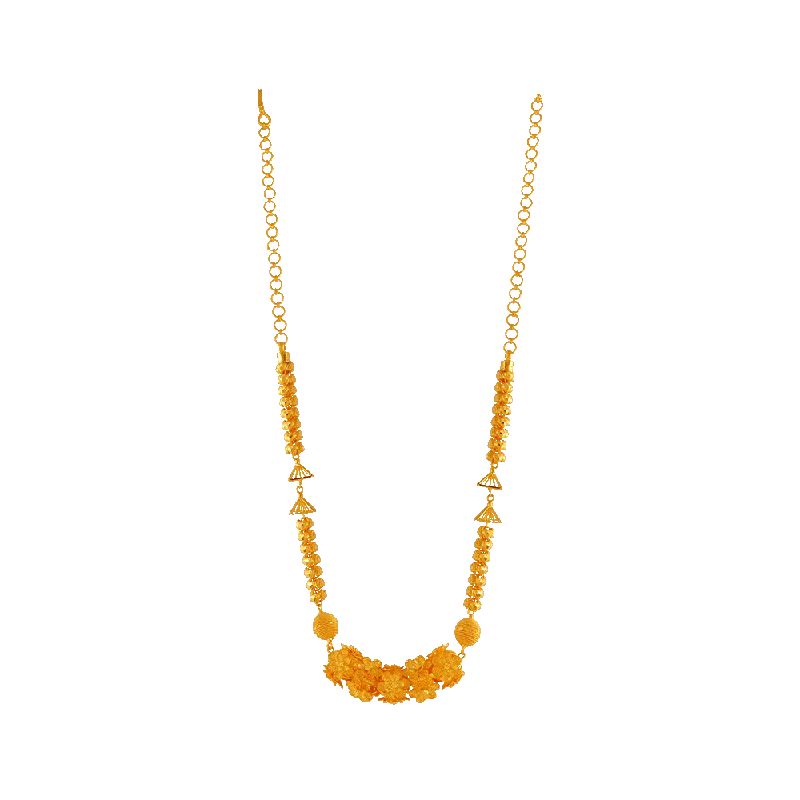 necklaces with aquamarine stone -P.c. Chandra Jewellers 22KT Yellow Gold Necklace For Women