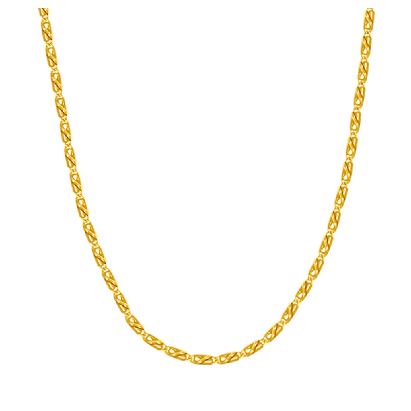 necklaces layered trendy look -22KT Yellow Gold Chain For Women