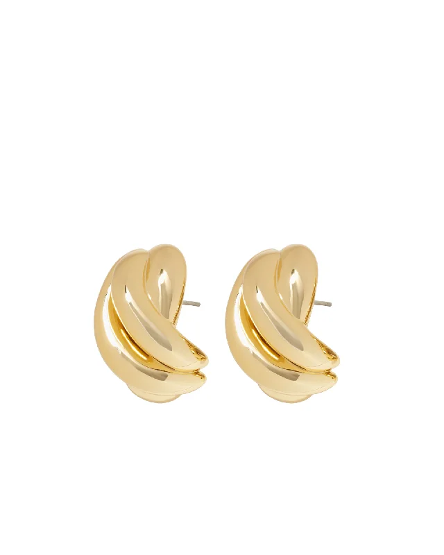 Chunky statement earrings for women -The Knot Earrings