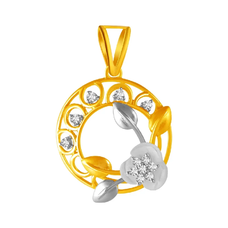 necklaces with diamond accent -14k Gold Stunning Pendant With Diamond Design