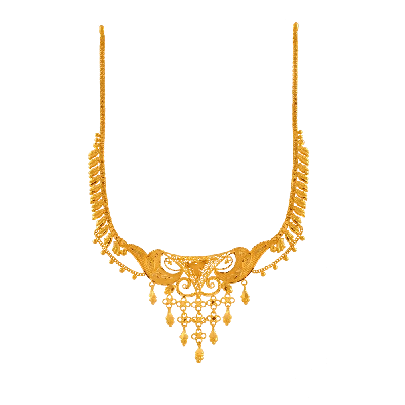 necklaces for teens trendy -22KT Yellow Gold Necklace For Women