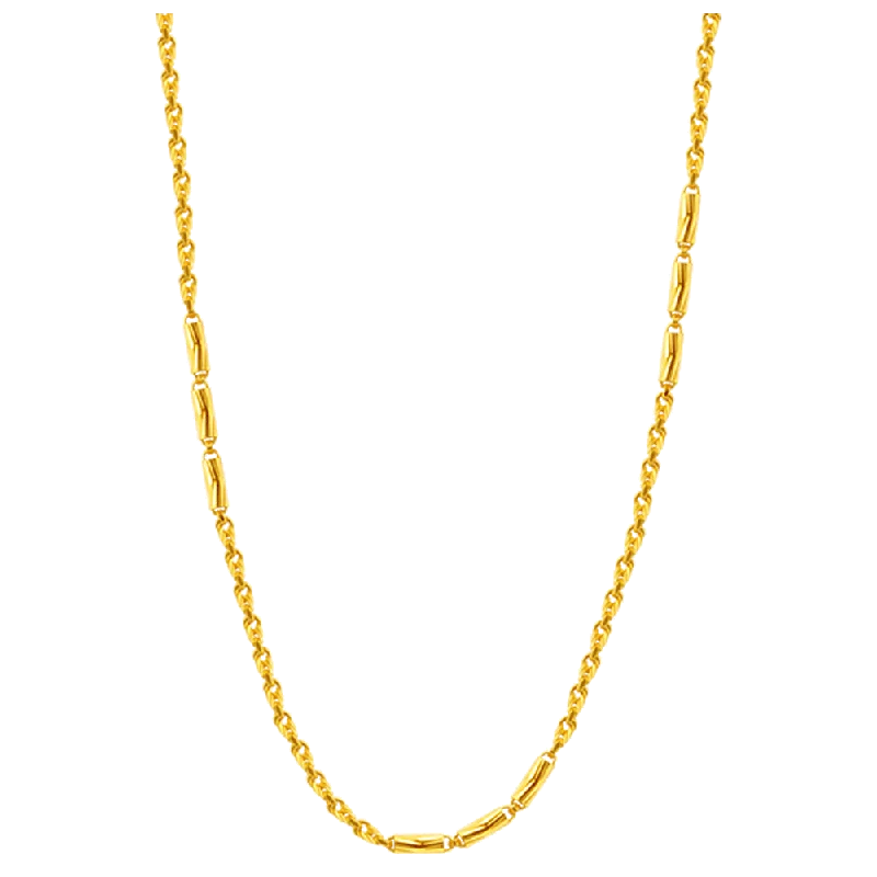 necklaces with rainbow gems -22KT Yellow Gold Chain For Women