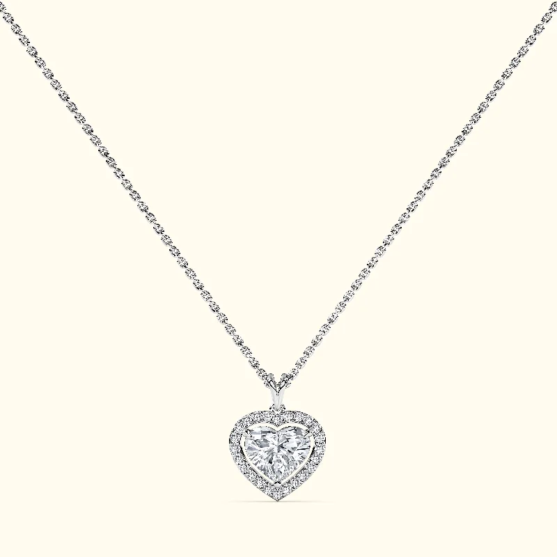 necklaces for couples love -Diamond Heart Pendant Necklace (3 ct.)