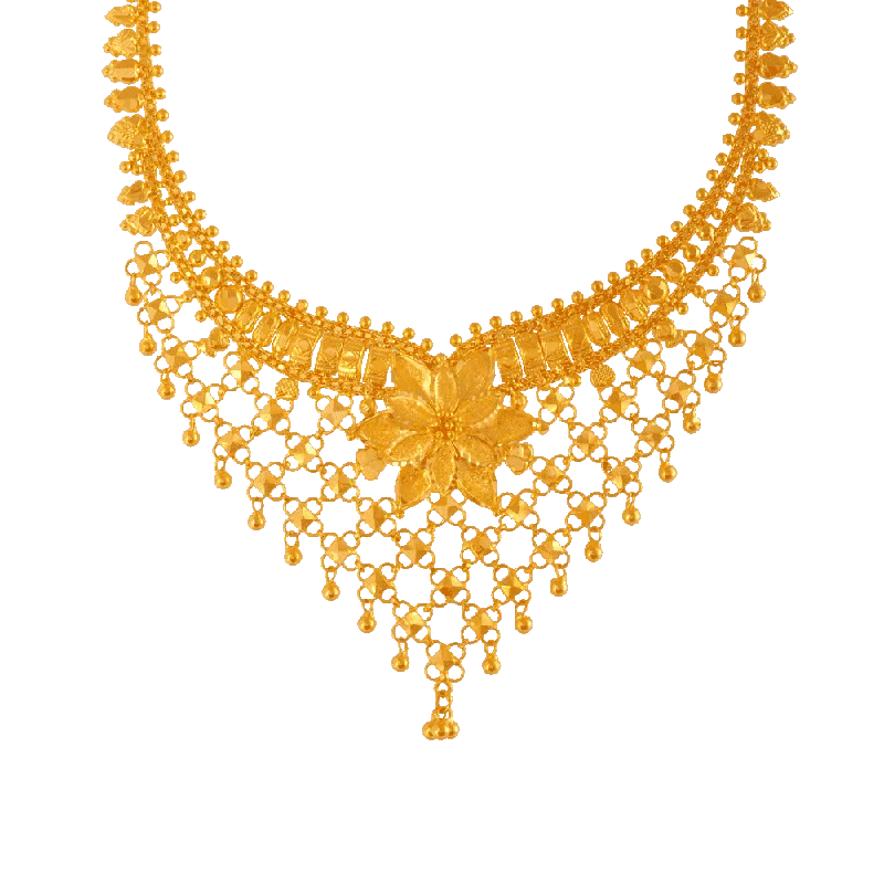 necklaces with blue sapphire -P.c. Chandra Jewellers 22KT Yellow Gold Necklace For Women