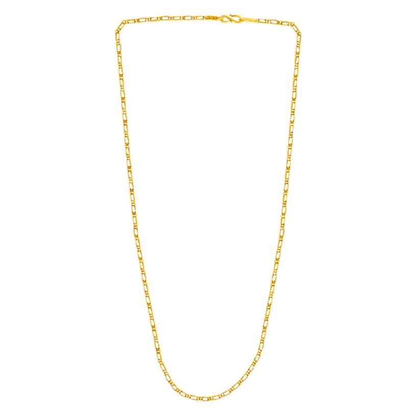 necklaces with silver pendant -22KT Yellow Gold Chain For Women