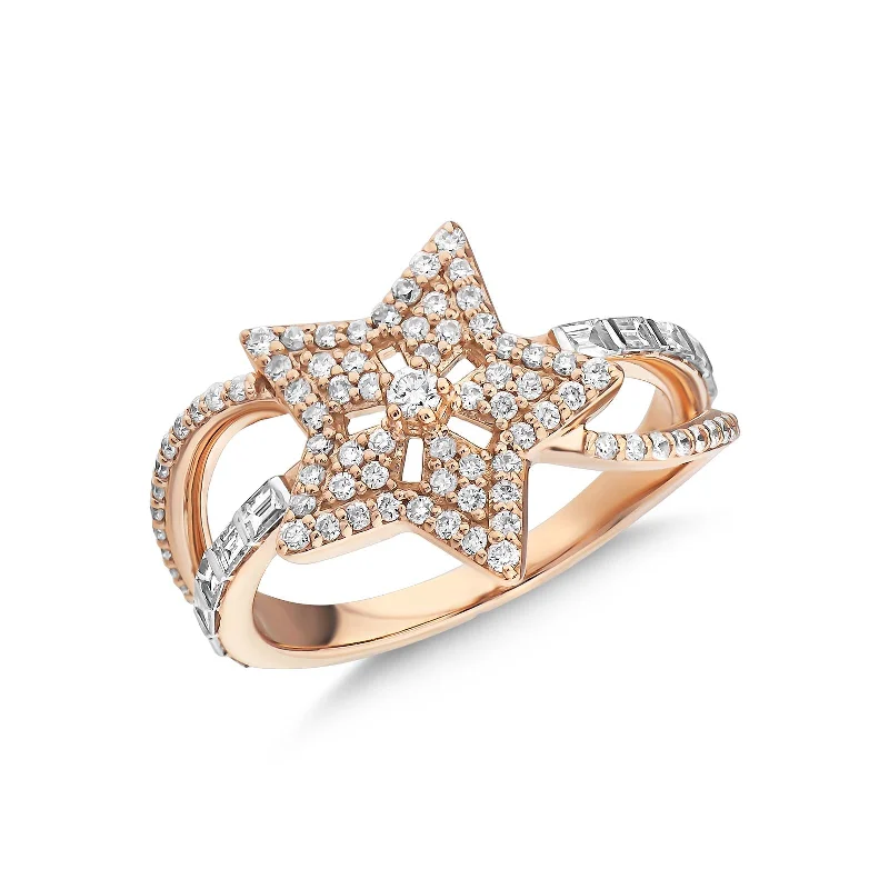 ladies rings simple delicate charm -SIRIUS STAR GOLD DIAMOND RING