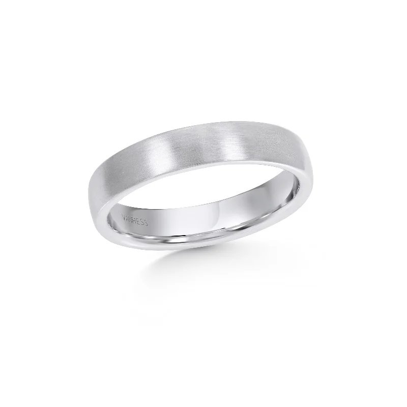 ladies rings white gold finish -Wedding Ring - W0215M