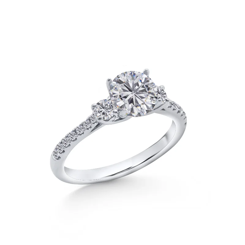 ladies rings trendy minimalist vibe -Engagement Ring - C6096X