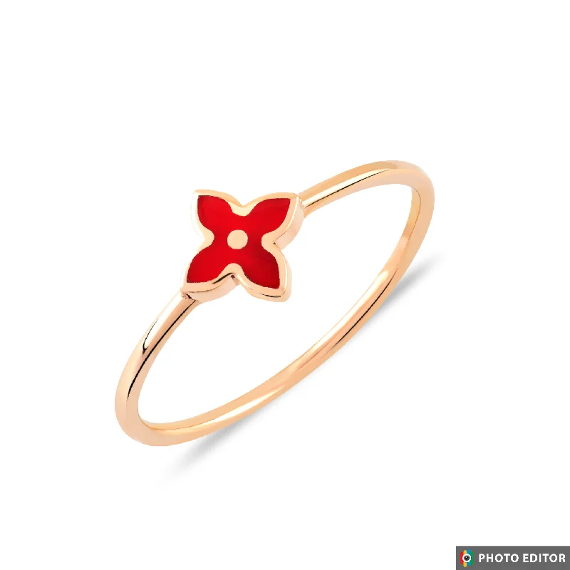 ladies rings infinity symbol charm -Daisy Cross Ring