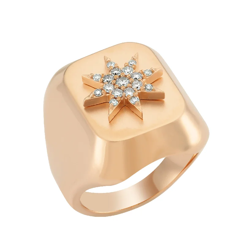 ladies rings promise ring design -VENUS STAR GOLD DIAMOND RING