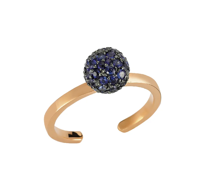 ladies rings timeless beauty -SINGLE BLUE SAPPHIRE RING