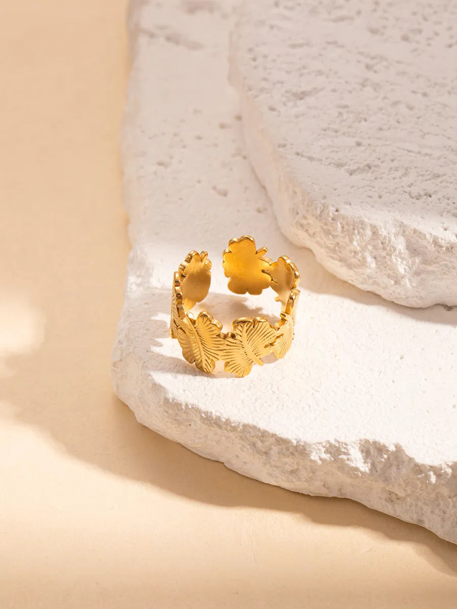 Golden Leaf Ring