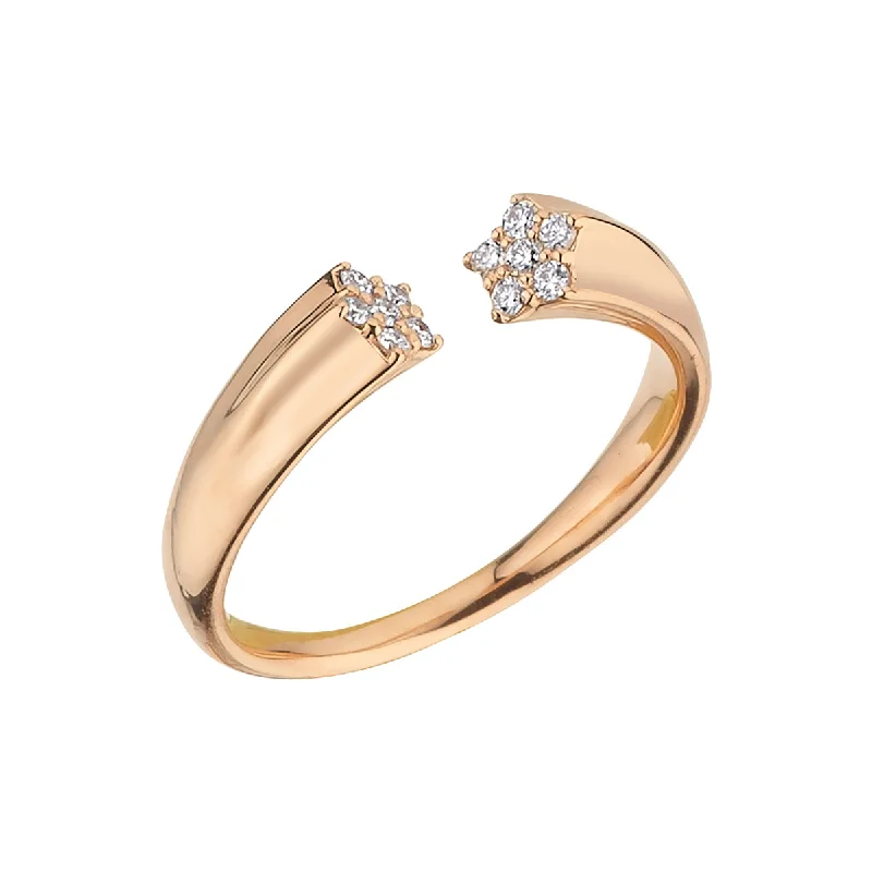 ladies rings with gold plating -SIRIUS STAR GOLD DIAMOND RING