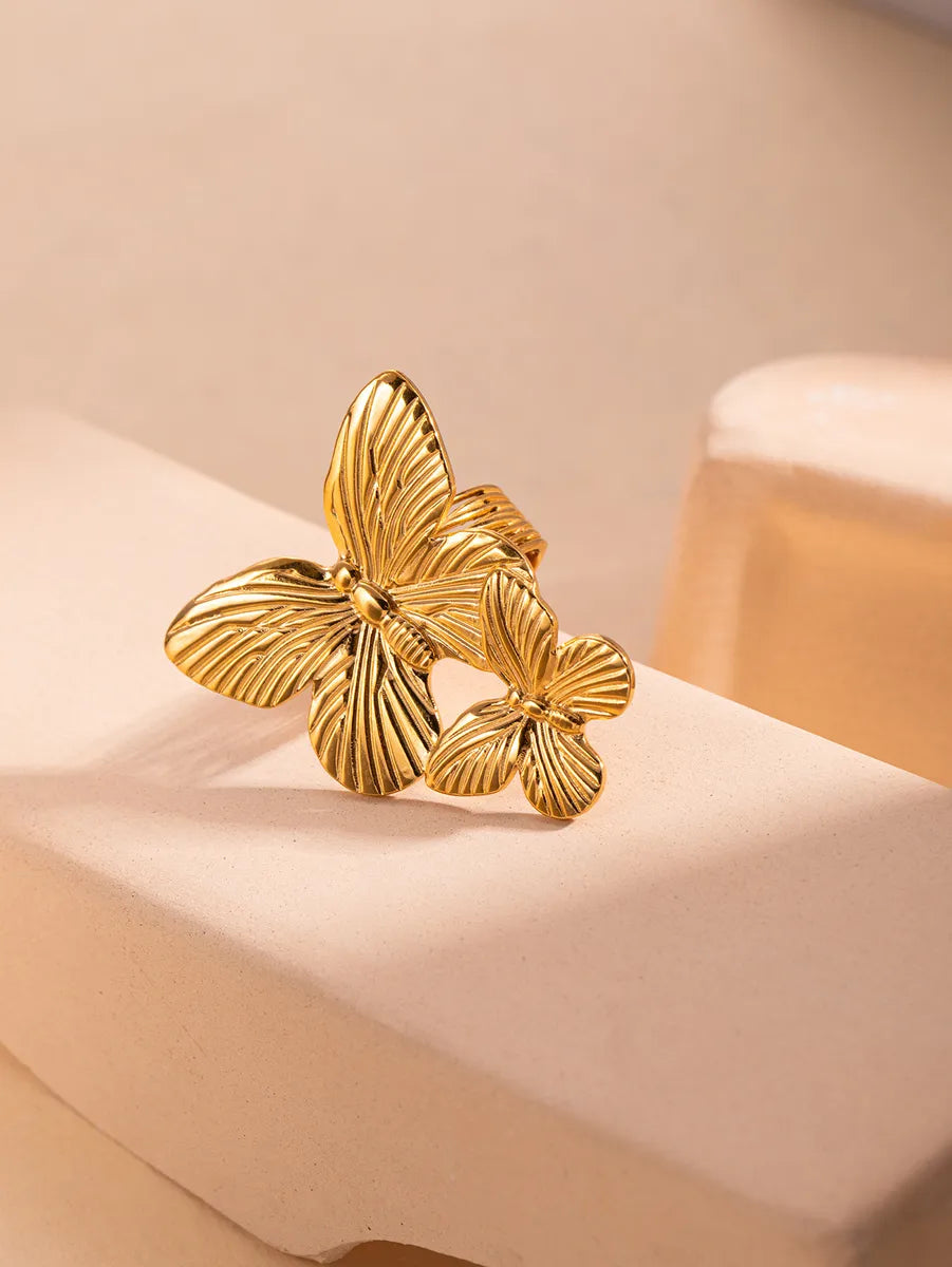 Golden Butterfly Ring