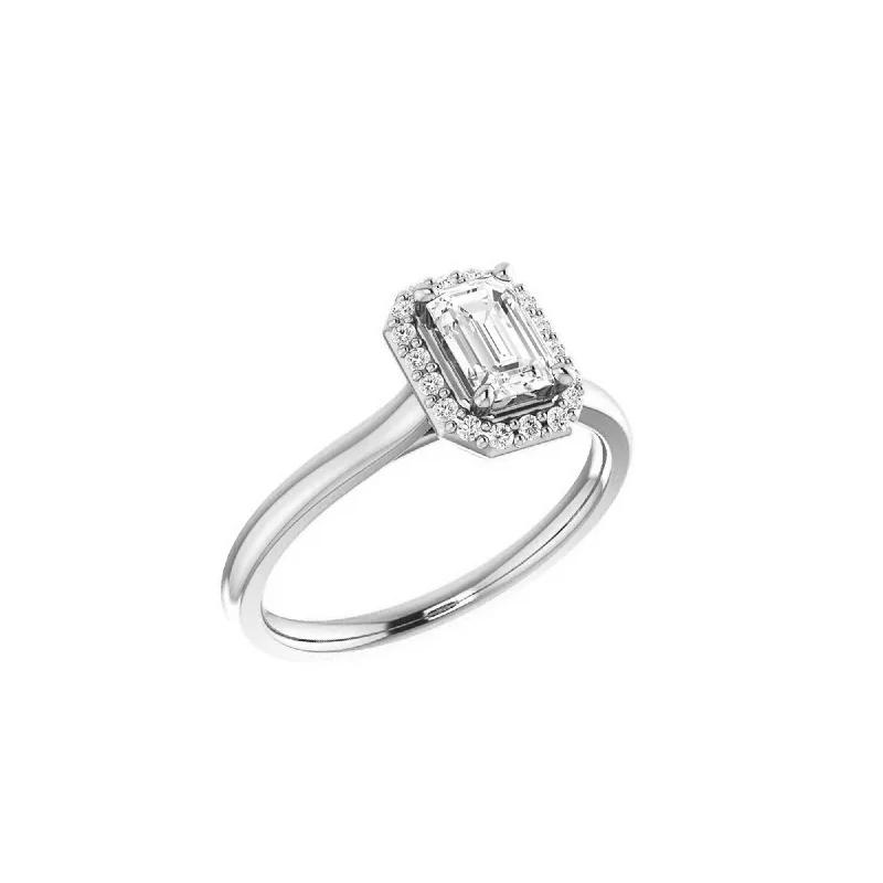 ladies rings with zircon shine -Engagement Ring - C6093X