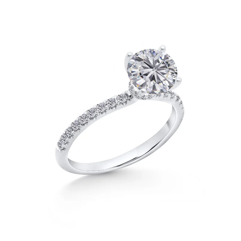 ladies rings for evening wear -Engagement Ring - C6091X