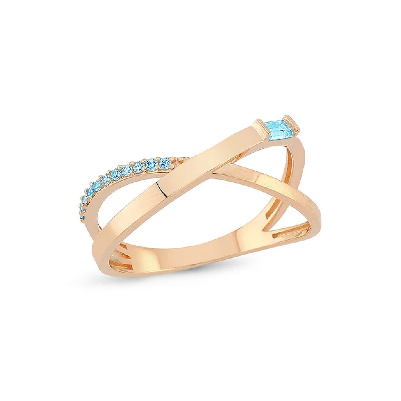 ladies rings stylish affordable -Azure Dream Ring