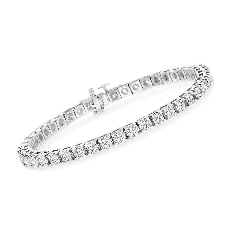 Ladies moonstone bracelets -Ross-Simons Diamond Tennis Bracelet in 14kt Yellow Gold