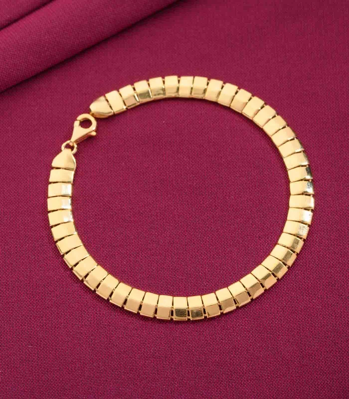 Simple gold bracelets for ladies -Linear Sequence Bracelet