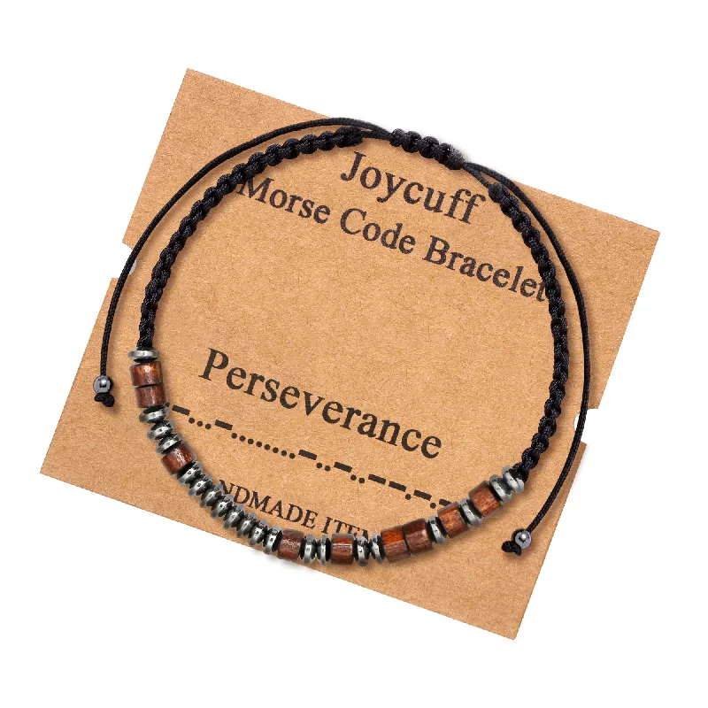 Ladies retro style bracelets -Perseverance Morse Code Bracelet for Women Inspirational Gift for Her