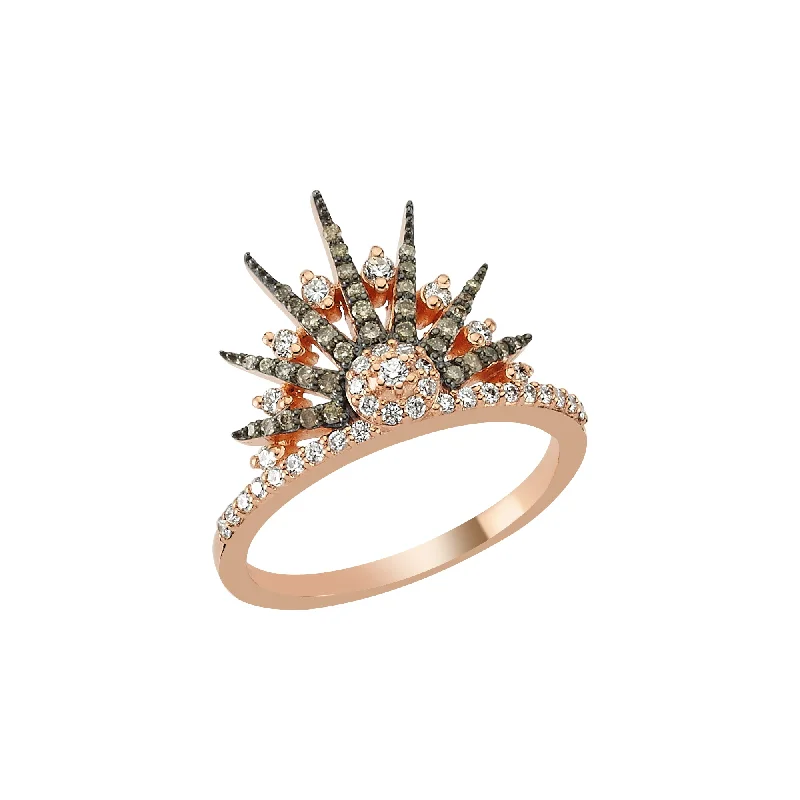 ladies rings classic timeless appeal -JARDIN STAR GOLD DIAMOND RING