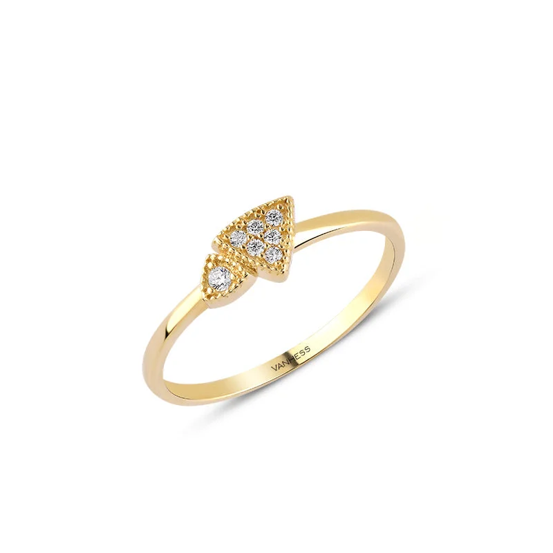 ladies rings for evening wear -Luminous Duo Ring