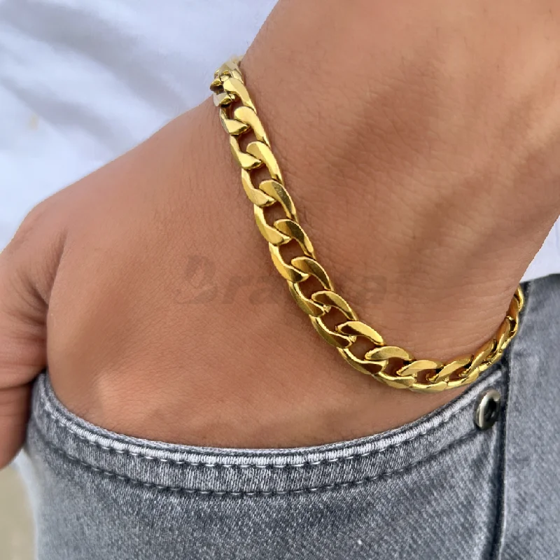 Vintage chain bracelets for women -Minimalist Chain Bracelet For Men (8 Inch)