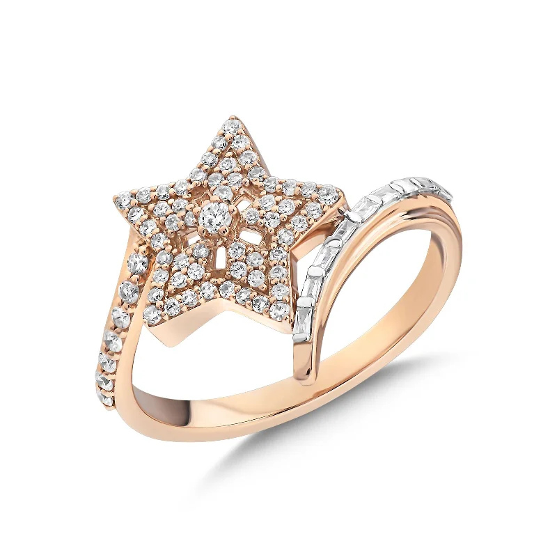 ladies rings affordable luxury -SIRIUS STAR GOLD DIAMOND RING