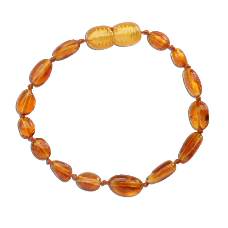 Trendy cuff bracelets for women -Amber Teething Bracelet for Teething Babies and Toddlers (Honey)