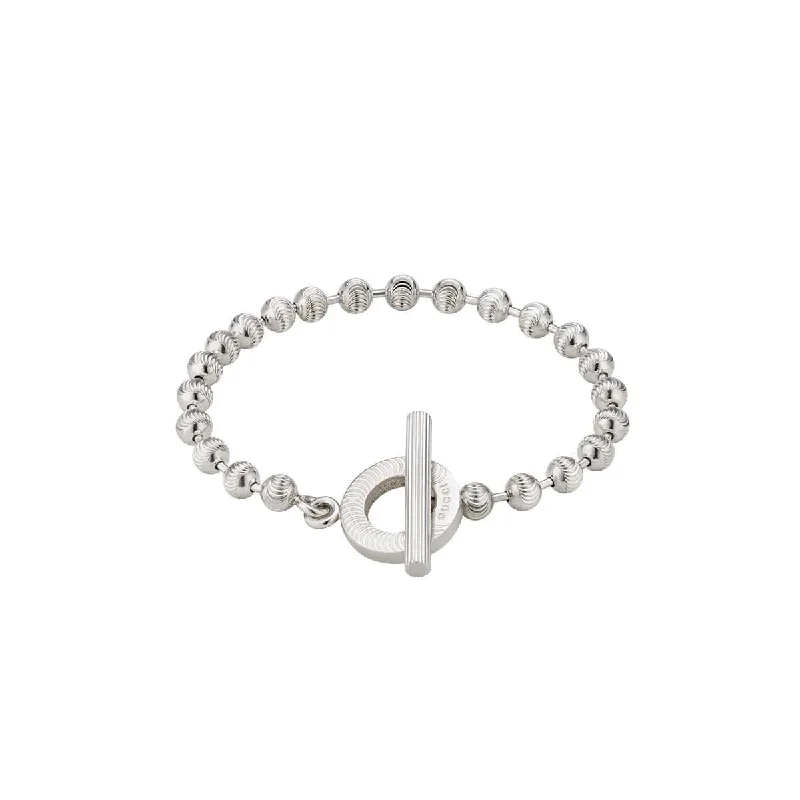 Ladies geometric bracelets -Gucci Silver Boule Bracelet