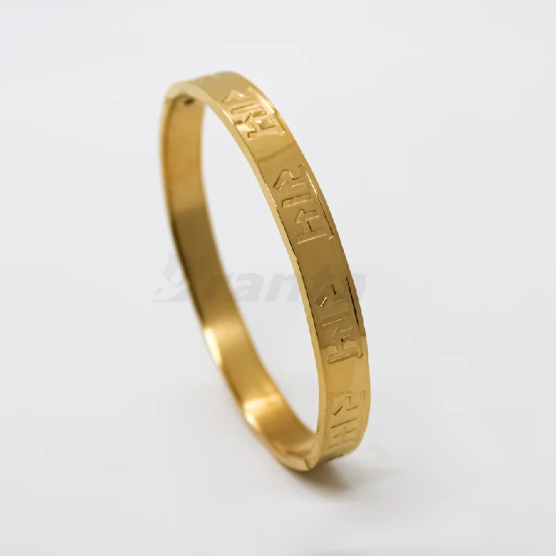 Modern layered bracelets for women -Divine Ram Men's Gold Bracelet