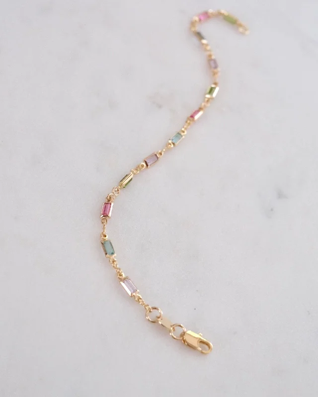 Ladies birthstone bracelets -Daria Gold Bracelet