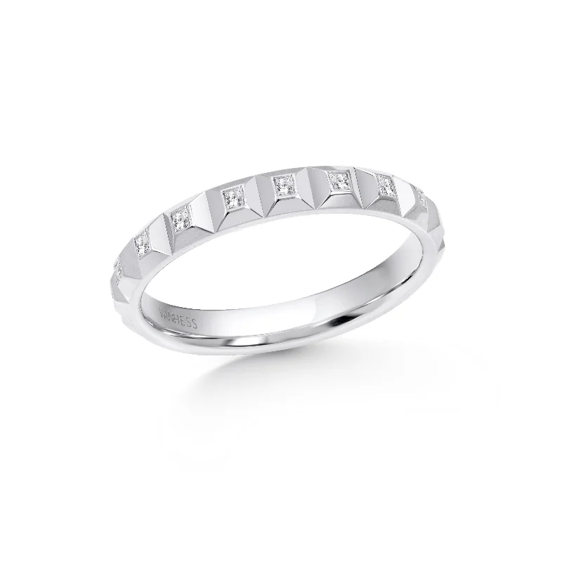 ladies rings for gifting ideas -Wedding Ring - W1488W