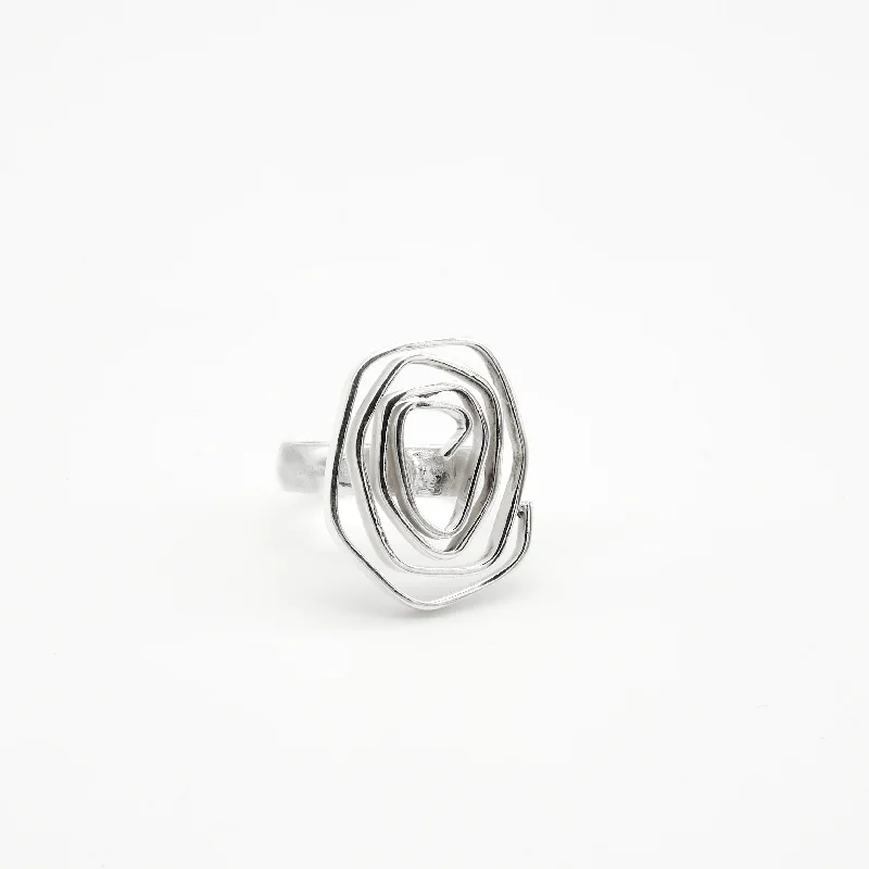 ladies rings eternity band style -Labyrinth Sterling Silver Ring