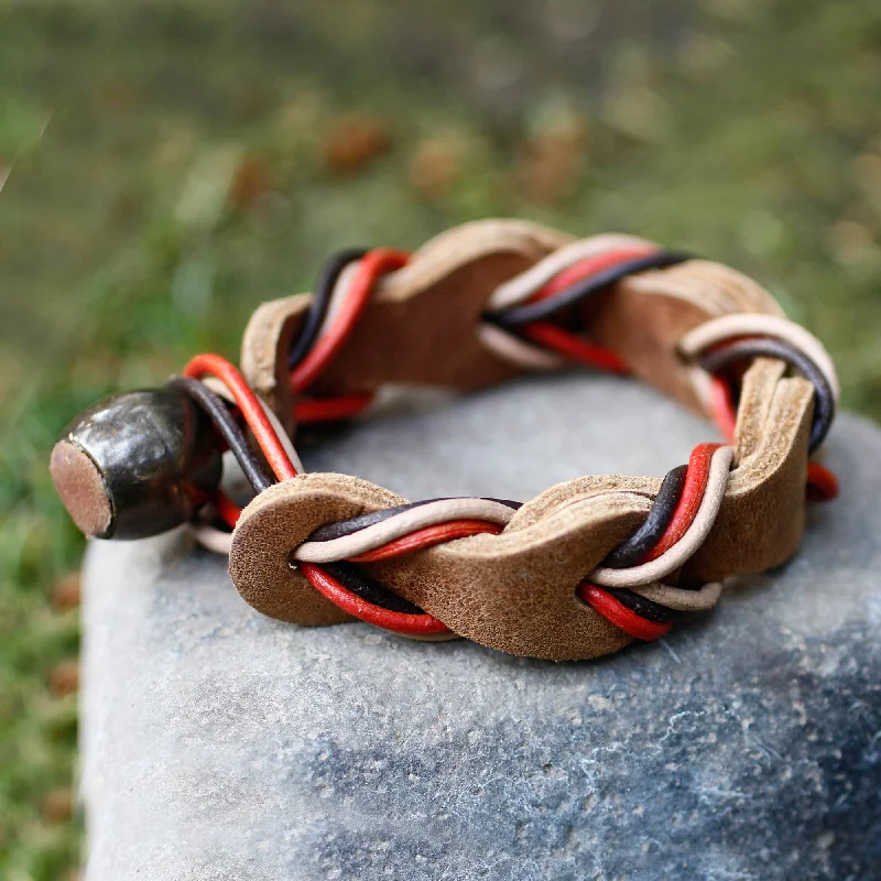 Delicate charm bracelets for ladies -Crazy About You Leather Bracelet